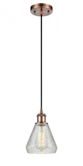 Conesus - 1 Light - 6 inch - Antique Copper - Cord hung - Mini Pendant (3442|516-1P-AC-G275)
