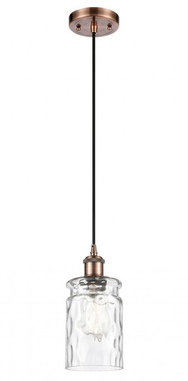 Candor - 1 Light - 5 inch - Antique Copper - Cord hung - Mini Pendant (3442|516-1P-AC-G352-LED)
