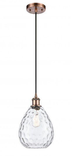 Waverly - 1 Light - 8 inch - Antique Copper - Cord hung - Mini Pendant (3442|516-1P-AC-G372-LED)