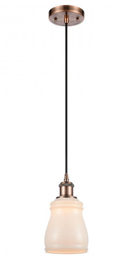 Ellery - 1 Light - 5 inch - Antique Copper - Cord hung - Mini Pendant (3442|516-1P-AC-G391-LED)