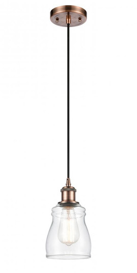 Ellery - 1 Light - 5 inch - Antique Copper - Cord hung - Mini Pendant (3442|516-1P-AC-G392-LED)