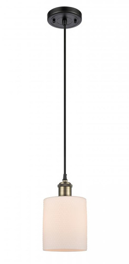 Cobbleskill - 1 Light - 5 inch - Black Antique Brass - Cord hung - Mini Pendant (3442|516-1P-BAB-G111)