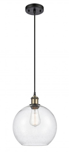 Athens - 1 Light - 10 inch - Black Antique Brass - Cord hung - Mini Pendant (3442|516-1P-BAB-G124-10)