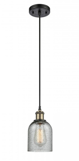 Caledonia - 1 Light - 5 inch - Black Antique Brass - Cord hung - Mini Pendant (3442|516-1P-BAB-G257-LED)