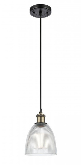Castile - 1 Light - 6 inch - Black Antique Brass - Cord hung - Mini Pendant (3442|516-1P-BAB-G382-LED)