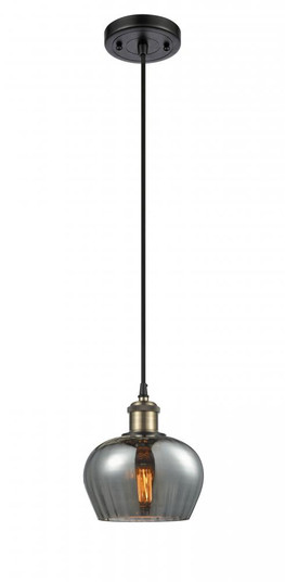 Fenton - 1 Light - 7 inch - Black Antique Brass - Cord hung - Mini Pendant (3442|516-1P-BAB-G93-LED)