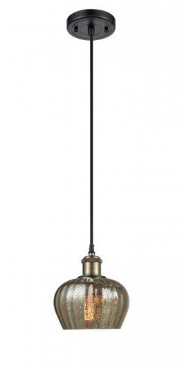 Fenton - 1 Light - 7 inch - Black Antique Brass - Cord hung - Mini Pendant (3442|516-1P-BAB-G96)
