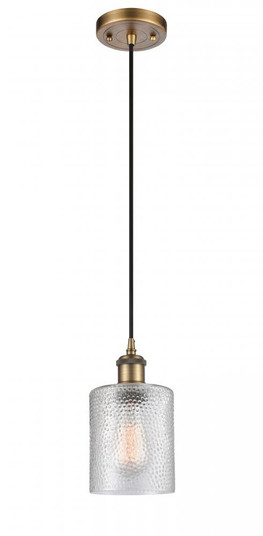 Cobbleskill - 1 Light - 5 inch - Brushed Brass - Cord hung - Mini Pendant (3442|516-1P-BB-G112)
