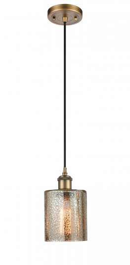 Cobbleskill - 1 Light - 5 inch - Brushed Brass - Cord hung - Mini Pendant (3442|516-1P-BB-G116)