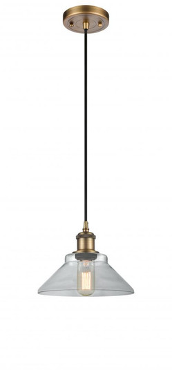 Orwell - 1 Light - 8 inch - Brushed Brass - Cord hung - Mini Pendant (3442|516-1P-BB-G132-LED)