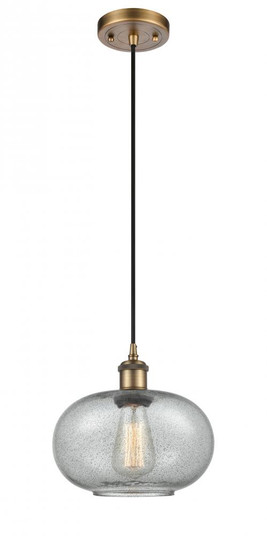 Gorham - 1 Light - 10 inch - Brushed Brass - Cord hung - Mini Pendant (3442|516-1P-BB-G247)