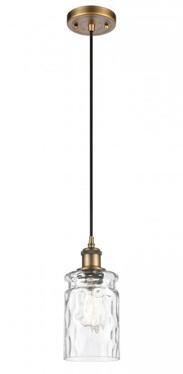 Candor - 1 Light - 5 inch - Brushed Brass - Cord hung - Mini Pendant (3442|516-1P-BB-G352-LED)