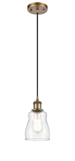 Ellery - 1 Light - 5 inch - Brushed Brass - Cord hung - Mini Pendant (3442|516-1P-BB-G392-LED)
