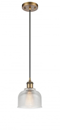 Dayton - 1 Light - 6 inch - Brushed Brass - Cord hung - Mini Pendant (3442|516-1P-BB-G412)