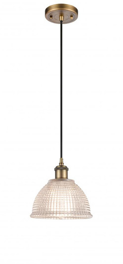 Arietta - 1 Light - 8 inch - Brushed Brass - Cord hung - Mini Pendant (3442|516-1P-BB-G422-LED)