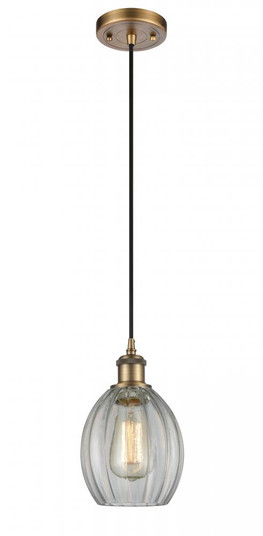Eaton - 1 Light - 6 inch - Brushed Brass - Cord hung - Mini Pendant (3442|516-1P-BB-G82)