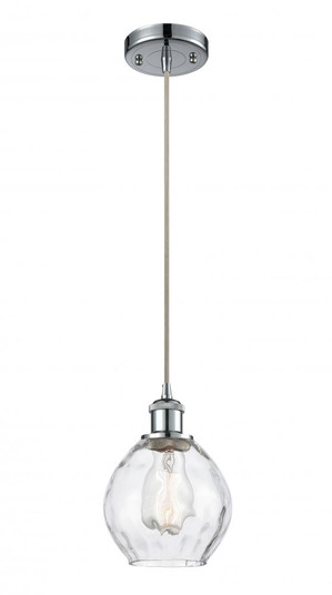 Waverly - 1 Light - 6 inch - Polished Chrome - Cord hung - Mini Pendant (3442|516-1P-PC-G362-LED)