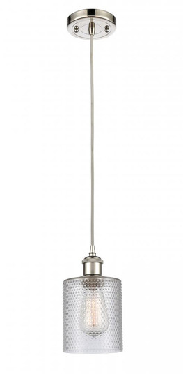 Cobbleskill - 1 Light - 5 inch - Polished Nickel - Cord hung - Mini Pendant (3442|516-1P-PN-G112)