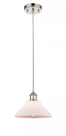 Orwell - 1 Light - 8 inch - Polished Nickel - Cord hung - Mini Pendant (3442|516-1P-PN-G131)