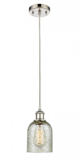 Caledonia - 1 Light - 5 inch - Polished Nickel - Cord hung - Mini Pendant (3442|516-1P-PN-G259-LED)
