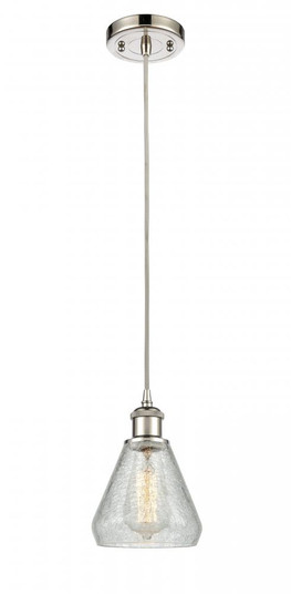Conesus - 1 Light - 6 inch - Polished Nickel - Cord hung - Mini Pendant (3442|516-1P-PN-G275-LED)
