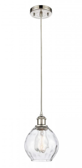Waverly - 1 Light - 6 inch - Polished Nickel - Cord hung - Mini Pendant (3442|516-1P-PN-G362)