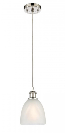 Castile - 1 Light - 6 inch - Polished Nickel - Cord hung - Mini Pendant (3442|516-1P-PN-G381-LED)