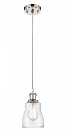 Ellery - 1 Light - 5 inch - Polished Nickel - Cord hung - Mini Pendant (3442|516-1P-PN-G392)