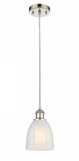 Brookfield - 1 Light - 6 inch - Polished Nickel - Cord hung - Mini Pendant (3442|516-1P-PN-G441-LED)