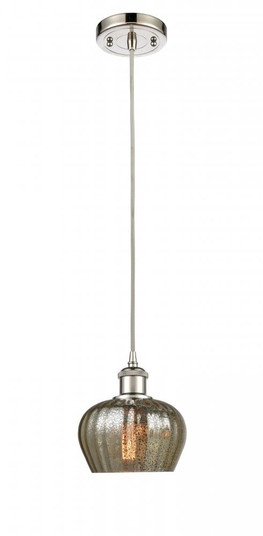 Fenton - 1 Light - 7 inch - Polished Nickel - Cord hung - Mini Pendant (3442|516-1P-PN-G96)
