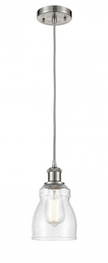 Ellery - 1 Light - 5 inch - Brushed Satin Nickel - Cord hung - Mini Pendant (3442|516-1P-SN-G394)