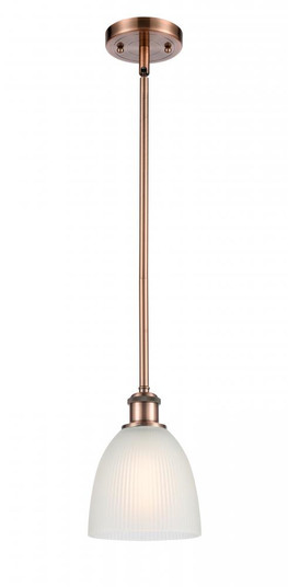 Castile - 1 Light - 6 inch - Antique Copper - Mini Pendant (3442|516-1S-AC-G381-LED)