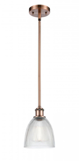 Castile - 1 Light - 6 inch - Antique Copper - Mini Pendant (3442|516-1S-AC-G382-LED)