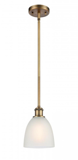 Castile - 1 Light - 6 inch - Brushed Brass - Mini Pendant (3442|516-1S-BB-G381-LED)