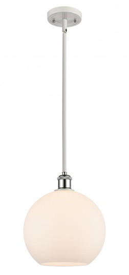 Athens - 1 Light - 10 inch - White Polished Chrome - Mini Pendant (3442|516-1S-WPC-G121-10-LED)