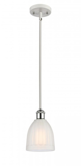 Brookfield - 1 Light - 6 inch - White Polished Chrome - Mini Pendant (3442|516-1S-WPC-G441-LED)