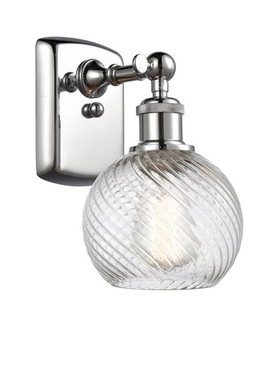 Small Twisted Swirl 1 Light Sconce part of the Ballston Collection (3442|516-1W-PC-G1214-6)