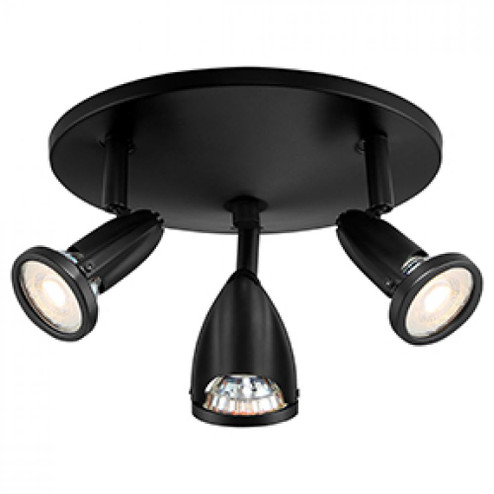 3 Light Adjustable LED Flush Mount (7|52103LEDDLP-BL)