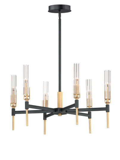 Flambeau-Chandelier (19|16125CLBKAB)