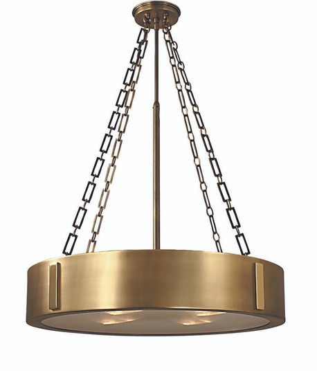 4-Light Charcoal/Polished Nickel Oracle Dining Chandelier (84|2418 CH/PN)