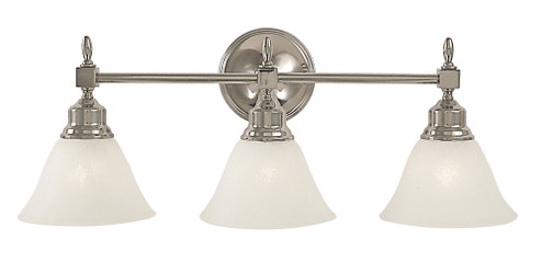 3-Light Antique Brass Taylor Sconce (84|2433 AB/WH)