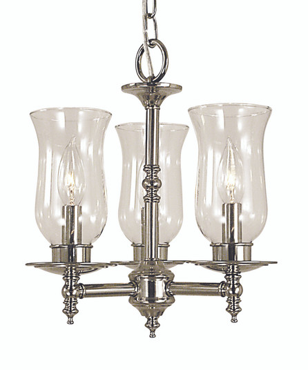 3-Light Polished Brass Sheraton Mini Chandelier (84|2508 PB)
