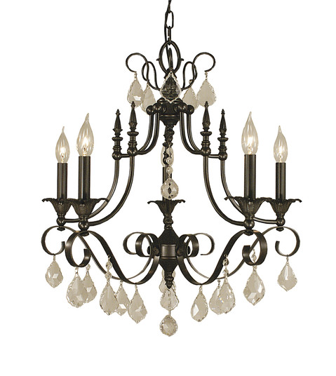 6-Light Mahogany Bronze Liebestraum Dining Chandelier (84|2975 MB)