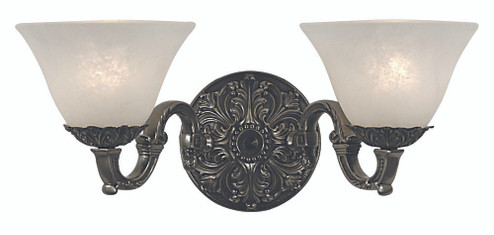 2-Light Antique Silver Napoleonic Sconce (84|7882 AS/WH)