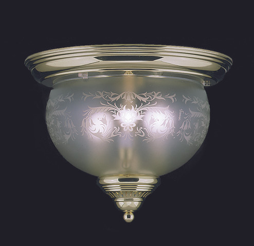 3-Light Polished Brass Chancery Flush / Semi-Flush Mount (84|7923 PB)
