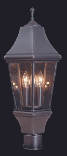 3-Light Brushed Nickel Normandy Exterior Post Mount (84|8741 BN)