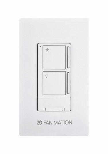 Ceiling Fan Wall Control with Receiver - 3 Speed Fan and Light - White (90|WR501WH)