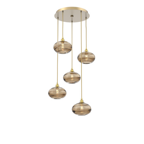 Coppa Round 5pc Multi-Pendant (1289|CHB0036-05-GB-OB-C01-E2)