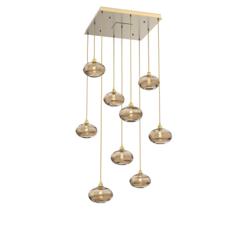 Coppa Square 9pc Multi-Pendant (1289|CHB0036-09-GB-OB-C01-E2)