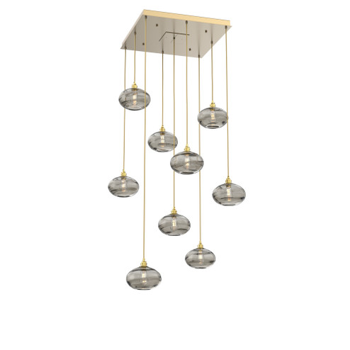 Coppa Square 9pc Multi-Pendant (1289|CHB0036-09-GB-OS-C01-E2)